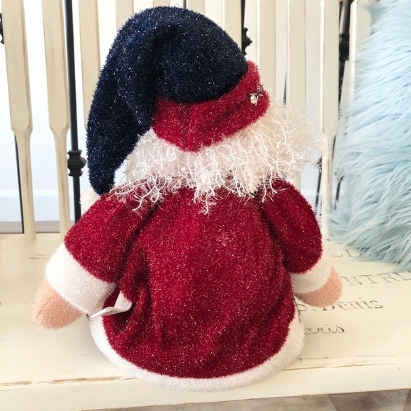 CHRISTMAS Santa, Plush Shimmery Santa, Christmas Decor, Very Good Condition - Picture 4 of 7